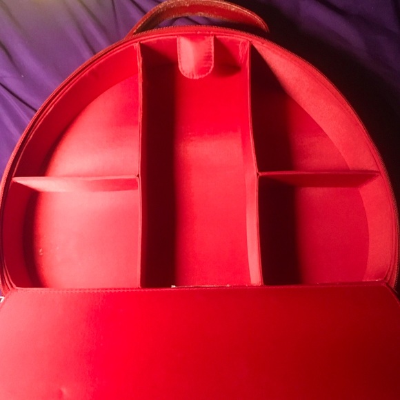 Route 66 Top Handle Travel Makeup Hard Train Case Vintage - Picture 6 of 9